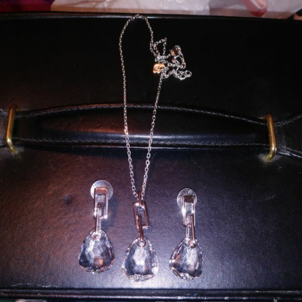 Swarovski retired sterling silver crystal set